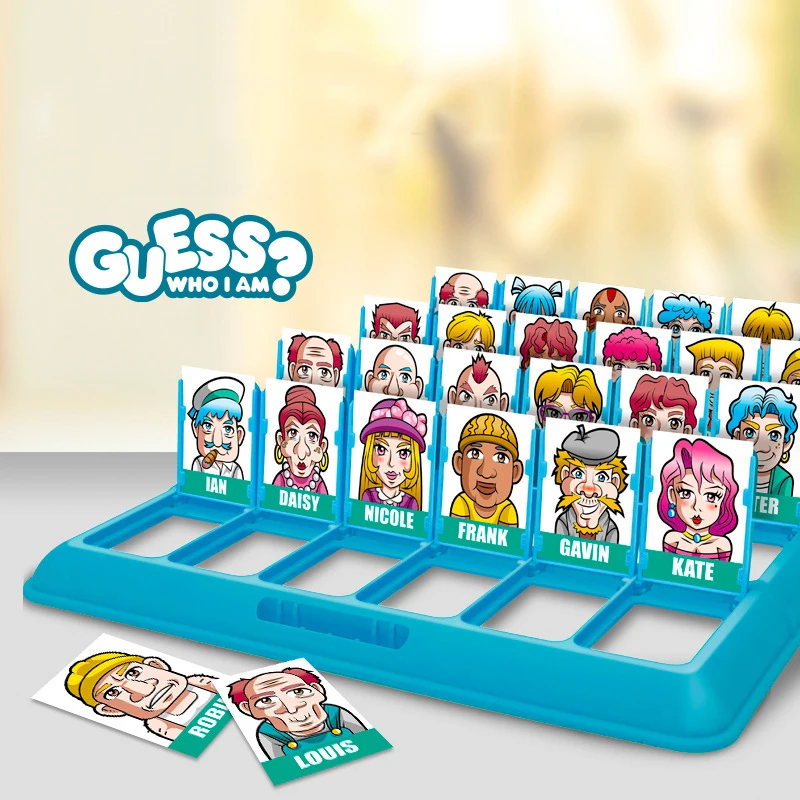 New Design Red Blue Double Puzzle guess who Am I Game With Friends