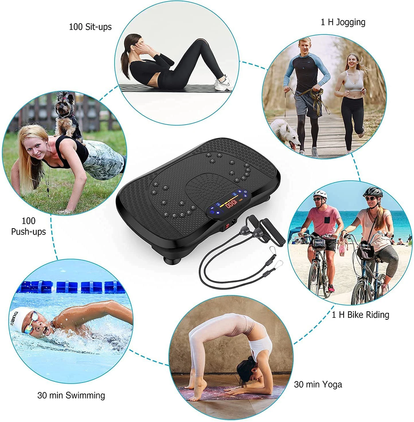 Todo Whole Body Vibration Plate Exercise Machine Plate Vibration With 500W/1000W/2000W