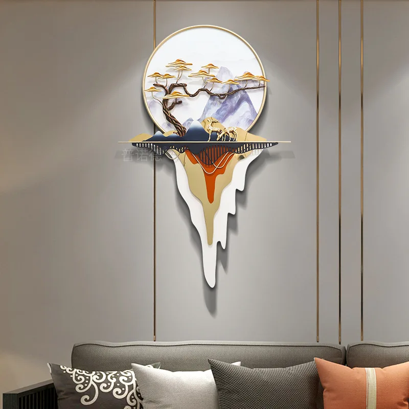 High Quality Modern Abstract Elk 3d Metal Wall Art Decor Iron Art Decoration Nature Art Decor for Home Living Room