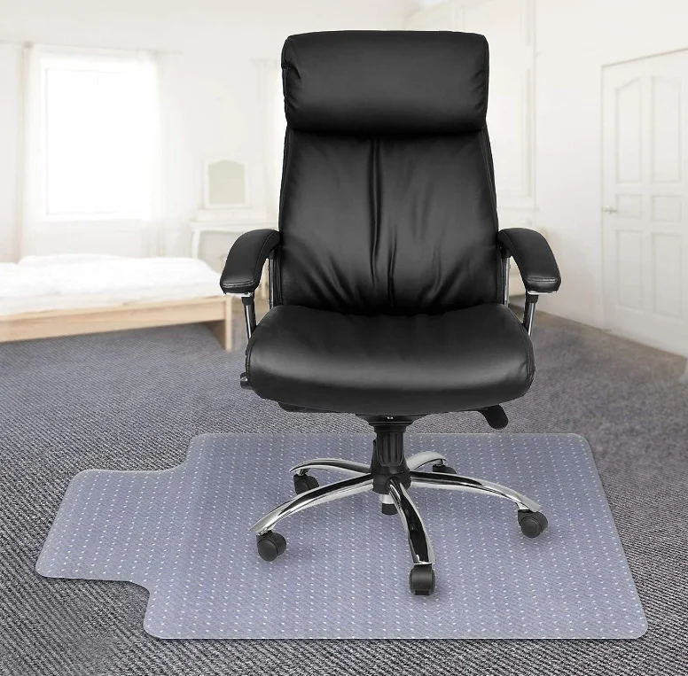 PVC Transparent Floor Mat Carpet Floor Protective Mat Computer Office Chair Foot Mat