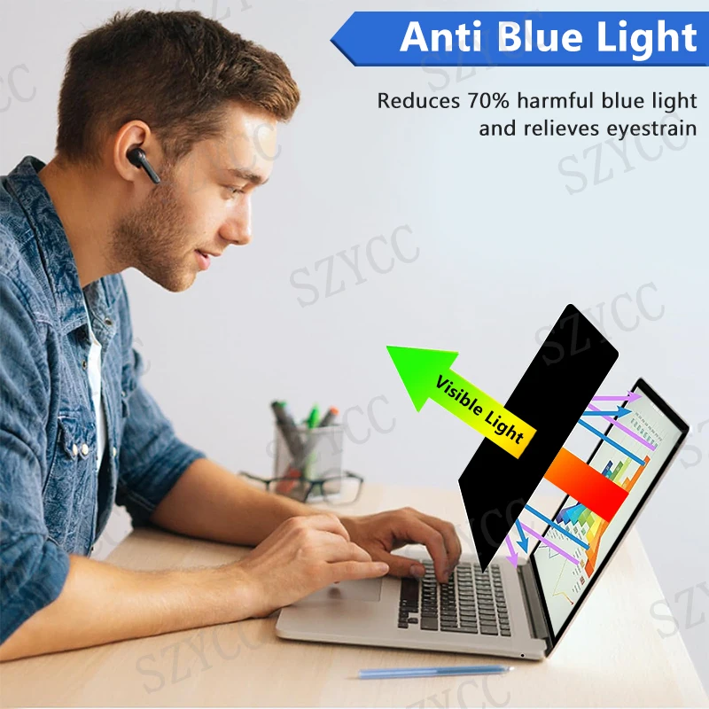 Ноутбук, 13,3 дюймов, съемный фильтр для защиты конфиденциальности, 4 способа, защита от подглядывания, против синего света