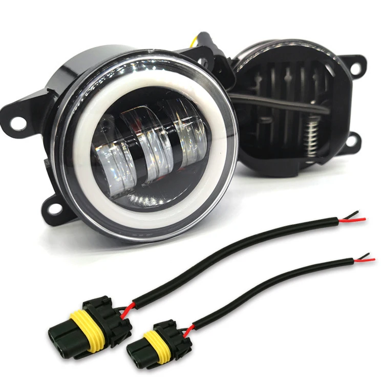 Luces Antiniebla LED Redondas 4 Pulgadas Para Jeep Wrangler JK Y Grand Cherokee - 30W, 2000 Lúmenes, IP67