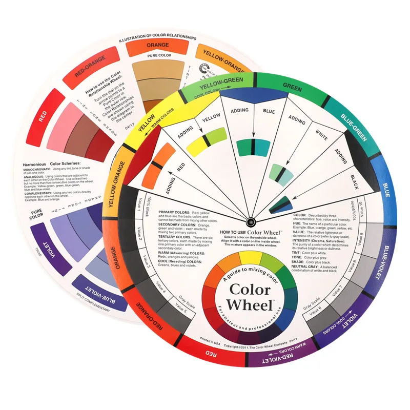 Microblading Color Wheel Wholesale Microblading Guide Predict Color Wheel Card For Mixing Body ...