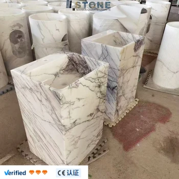 Factory Supported Italy Design Marble  Basin Rectangle Ceramic Sink for Kitchen and Villa for Hand Wash Use for Hotels