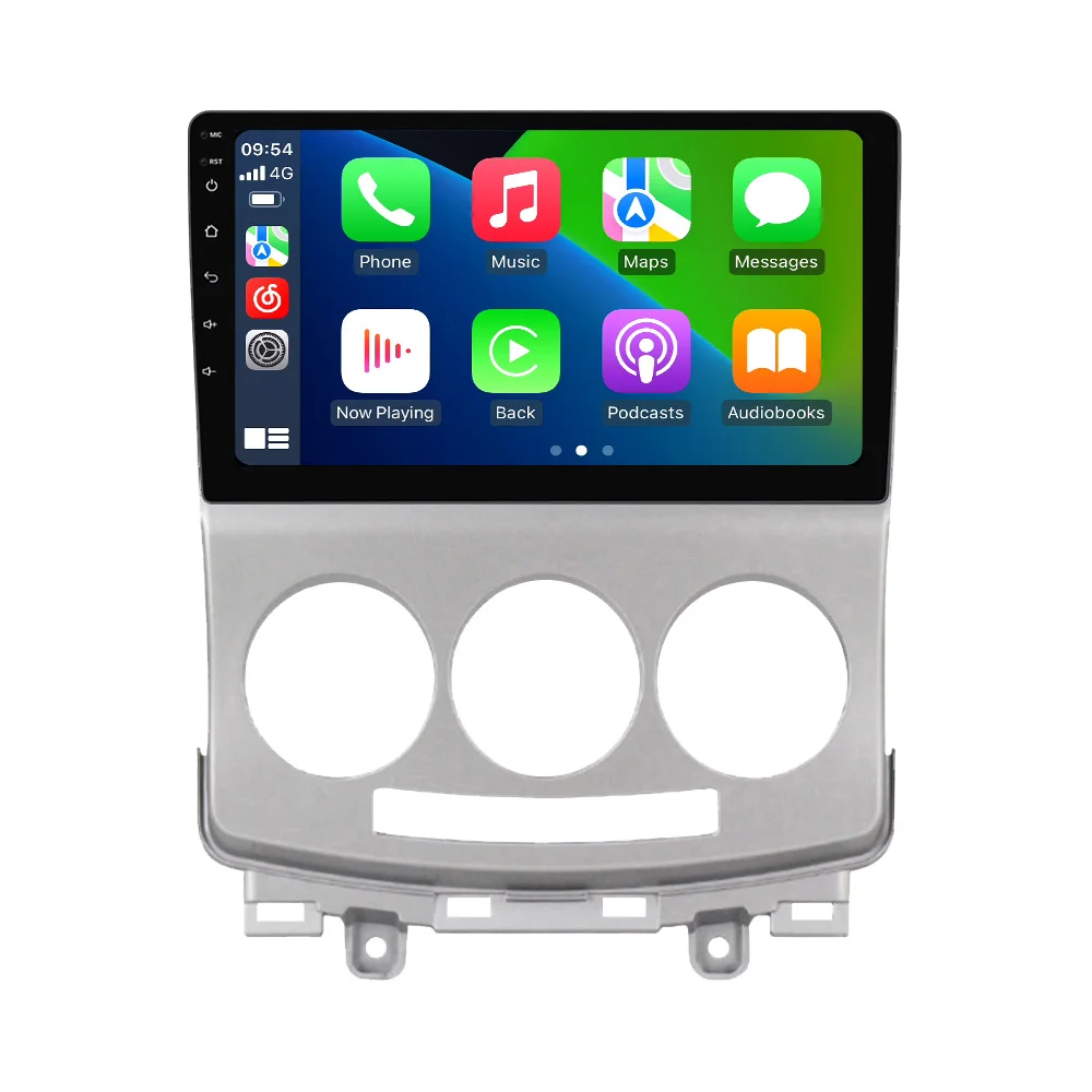 MEKEDE 9 Inch Universal Type Android Car Head Unit Harness Frame Kit Radio Screen Multimedia Monitor for MZ05 Mazda 5 2005-2010
