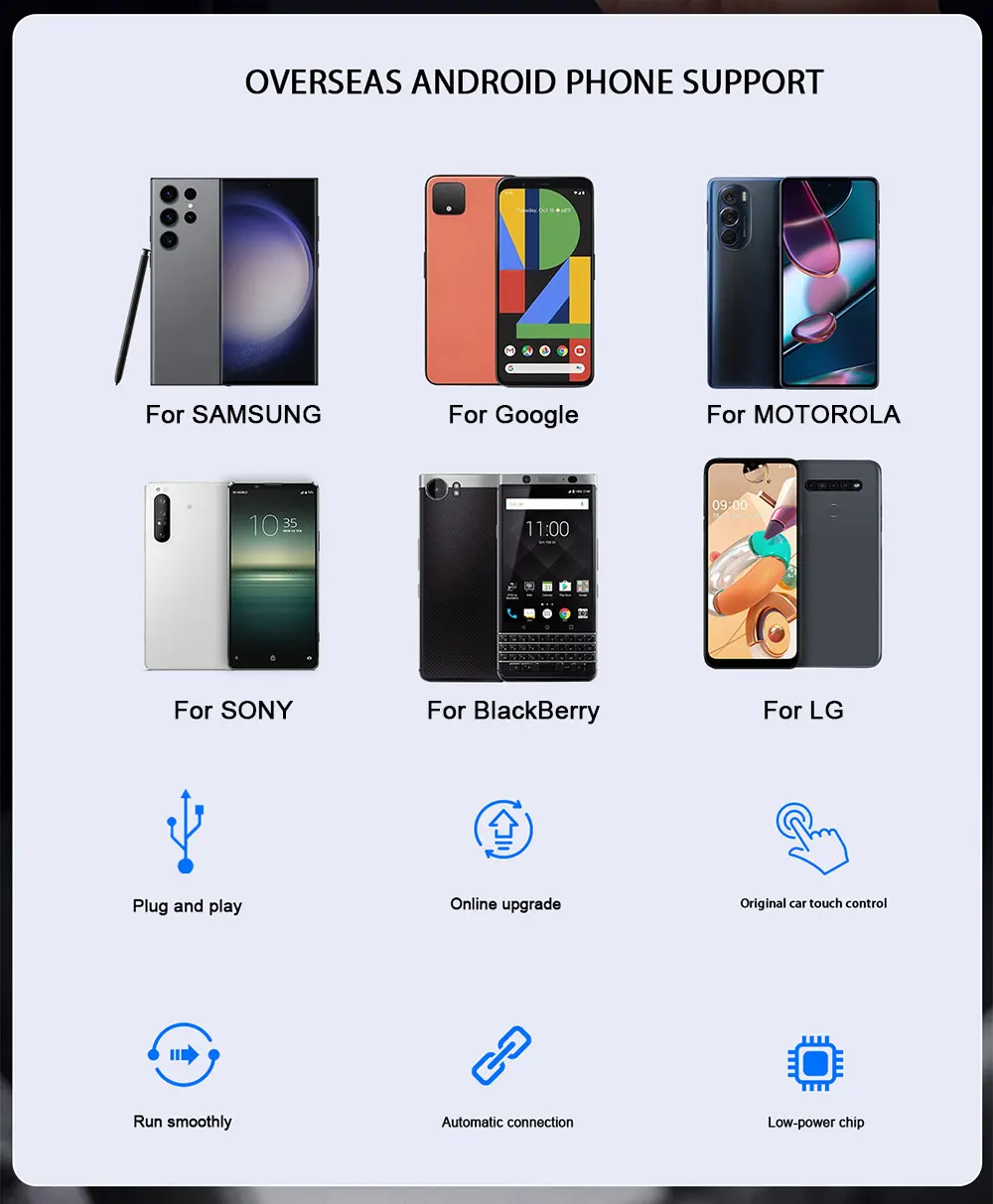 product wireless carplay android apple 2in1 wired adapter portable ai box dongle zjq12 laudtec screen sharing sgs certified 1 year-3