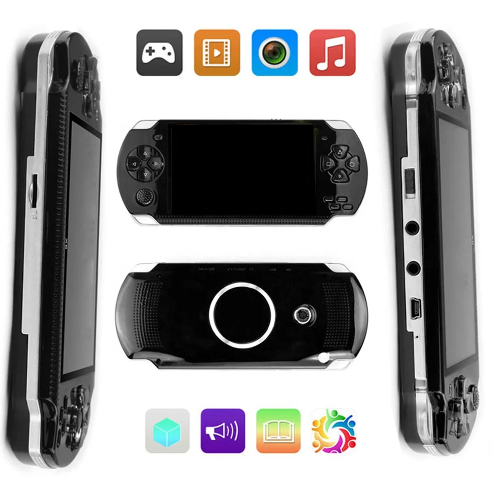 X6 ハンドヘルドゲームコンソール 4.3インチ 8GB カメラ・ビデオ・音楽対応
