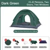 3-4 people-2 doors-3 windows-dark green-new style