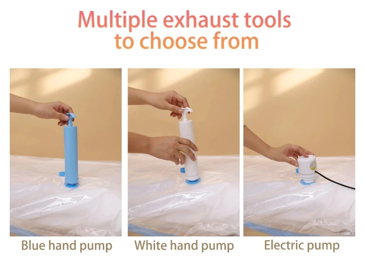 Extra Thick Vacuum-Sealed Compression Bags for Home Travel Waterproof Airtight Storage Solutions