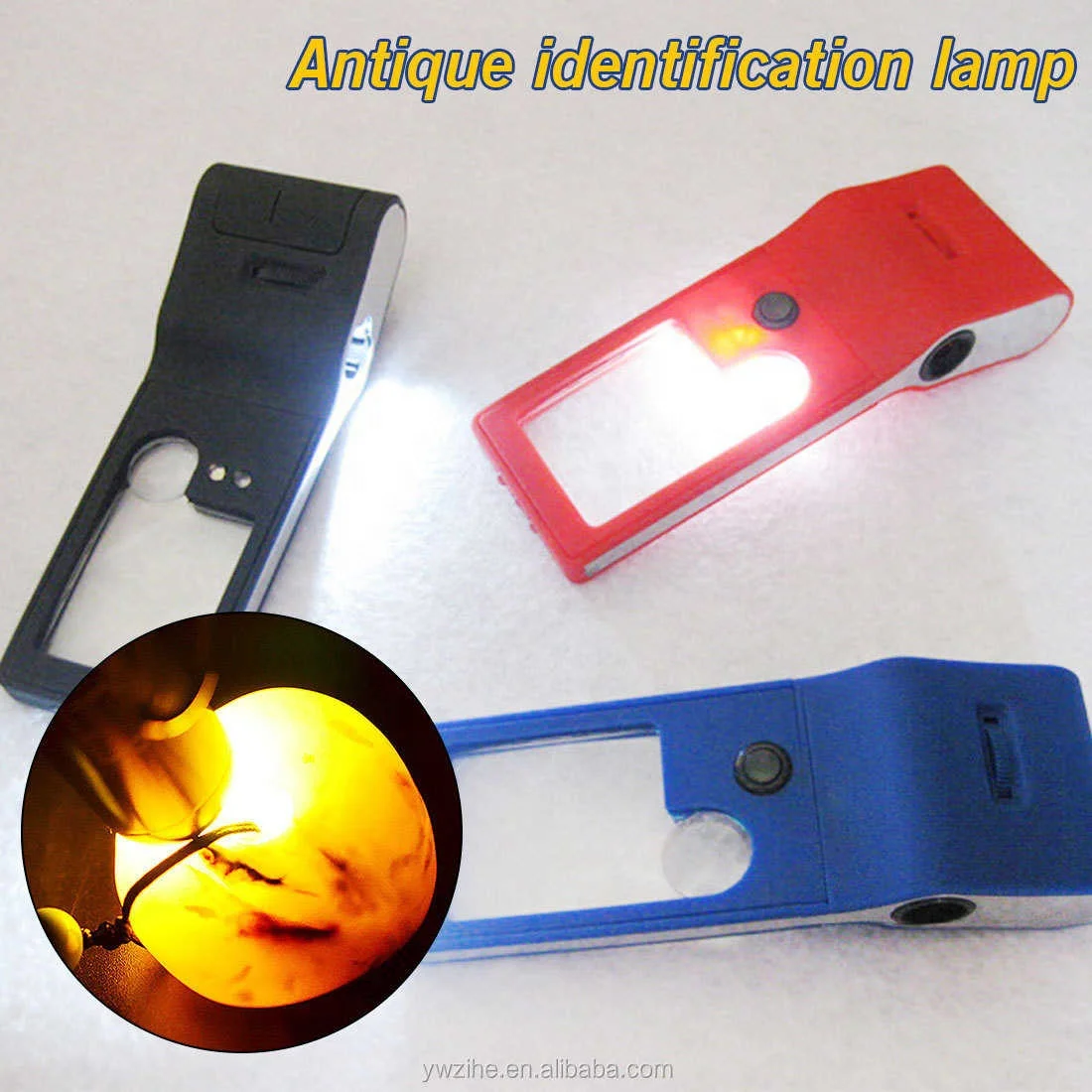 6 in 1 LED Handheld Pocket Magnifier 3X 10X Magnifier 55X Microscope Loupe and UV Light Magnifying Glasses with 6LED Repair Tool