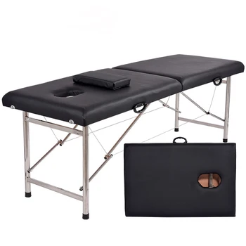 Hot Sale Portable Collapsible Tattoo Beauty Massage Bed High Quality Spa Moxibustion Bed Massage Table