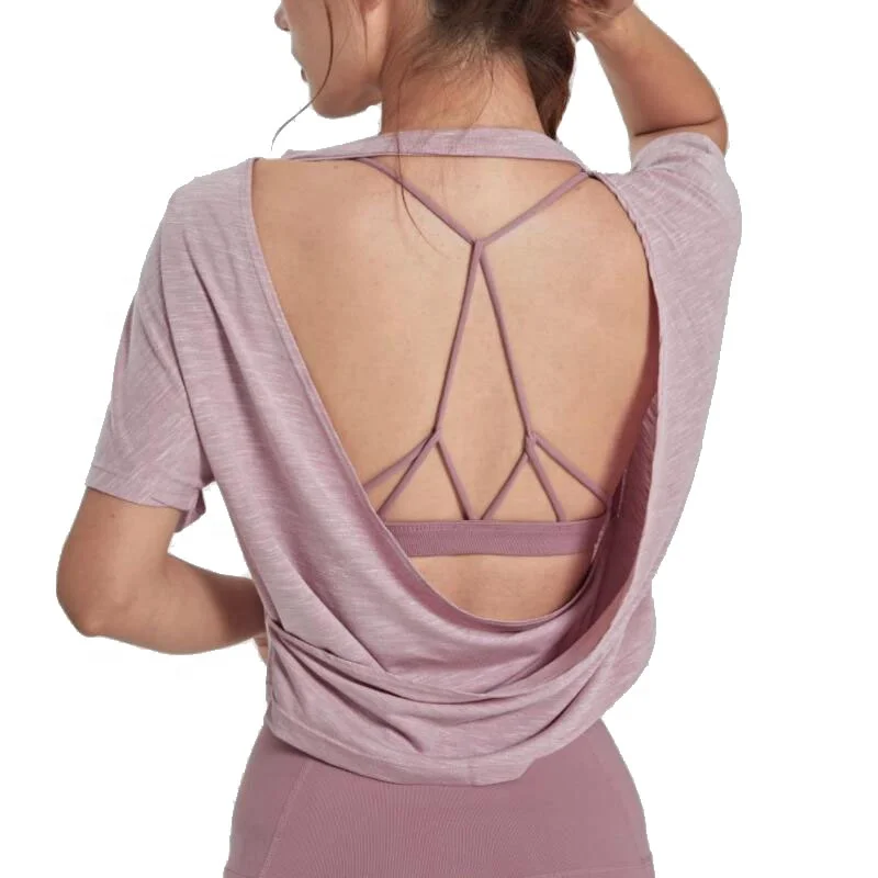 Open Back Crop Top Workout