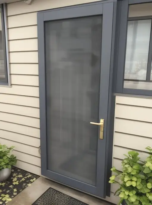 Installed on the Exterior of Entry Doors 304 316 Stainless Steel Mesh Storm Door Aluminum Security Screen Door