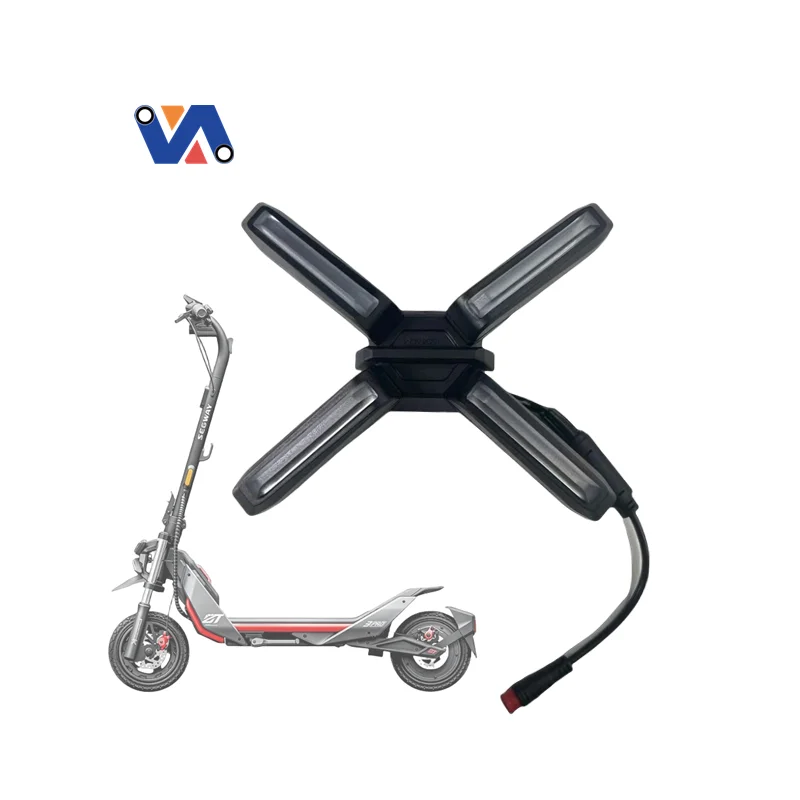 zt3 pro electric scooter 4w super bright  x shaped safety light-2