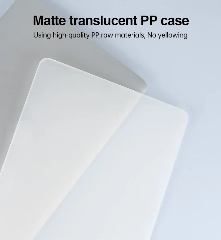 product laudtec slim pc laptop shell for macbook neo 13inch pure colour protective covers pp matte cases shockproof back cover pbk355549-6