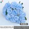 18 bouquets de pivoines, bleu ciel