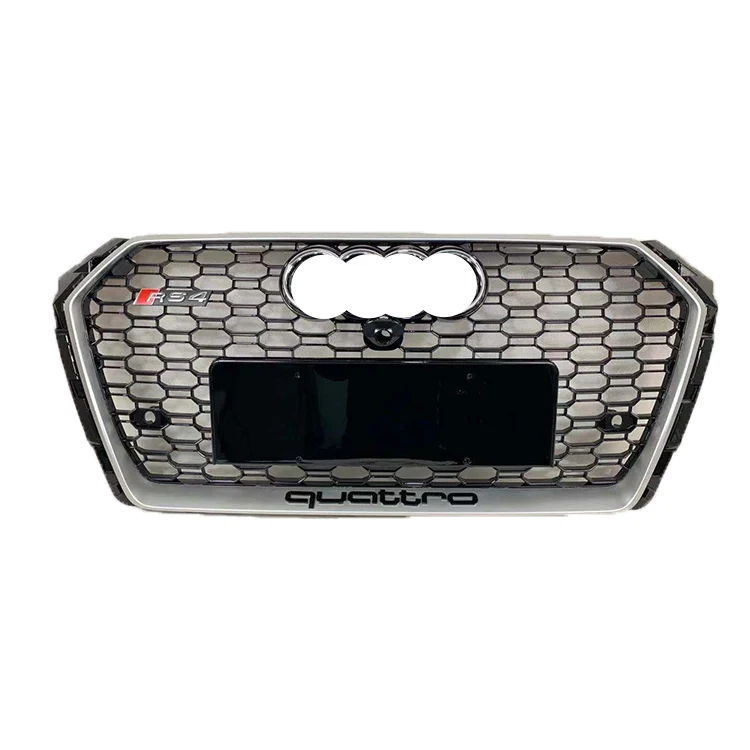 New ABS auto grille for audi A4 B9 A4L radiator honeycomb front bumper grill RS4 facelift mesh grille 2017 2018 2019
