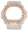 Bezel Silver with Rose Gold