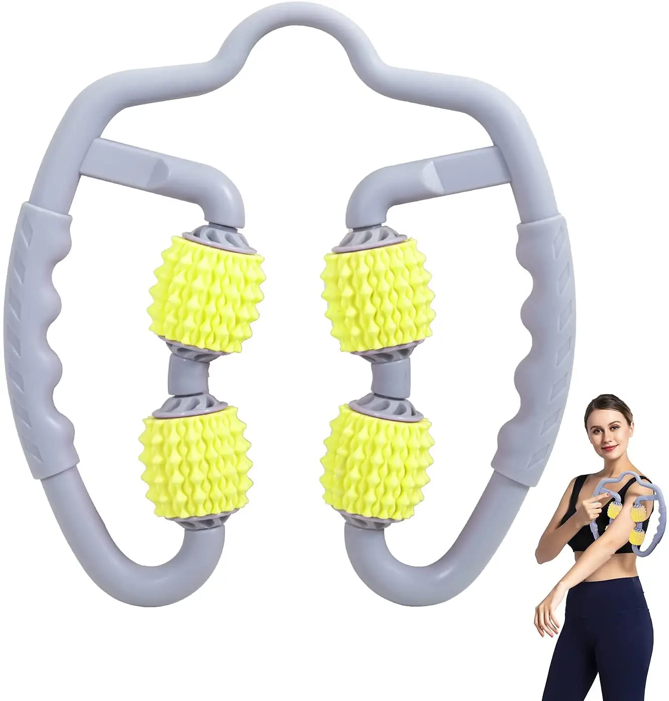 Th Anti Cellulite Massager,manual Foam Massage Roller,360 Foam Roller For Deep Tissue Muscle