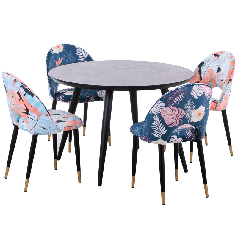 4 seater round dining table set