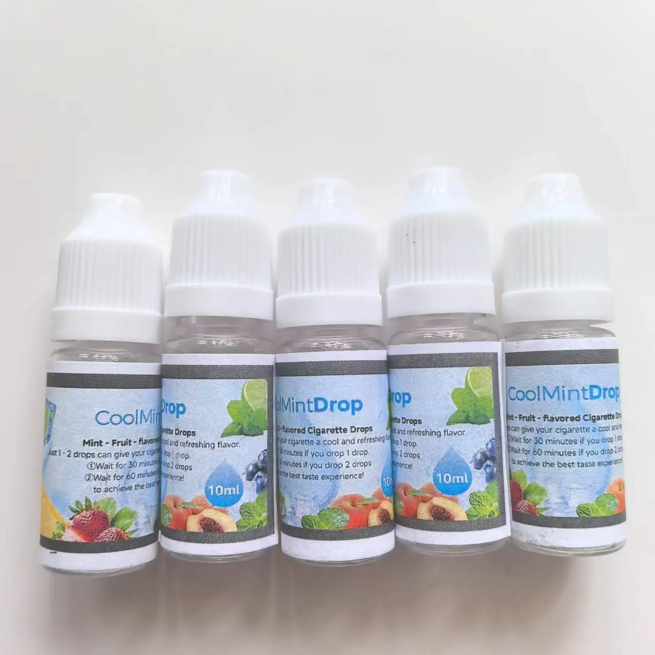 Gouttes aromatisantes à l'huile essentielle pour filtre de cigarette,  saveur menthe fruitée, effet rafraîchissant, essence végétale pour  cigarette, perle explosive faite maison