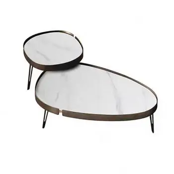 Oval size coffee table combination