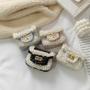 Hot Sale Fashion-Style Purses and Handbags for Little Girls Cute Pearl Mini Flower Design for Summer