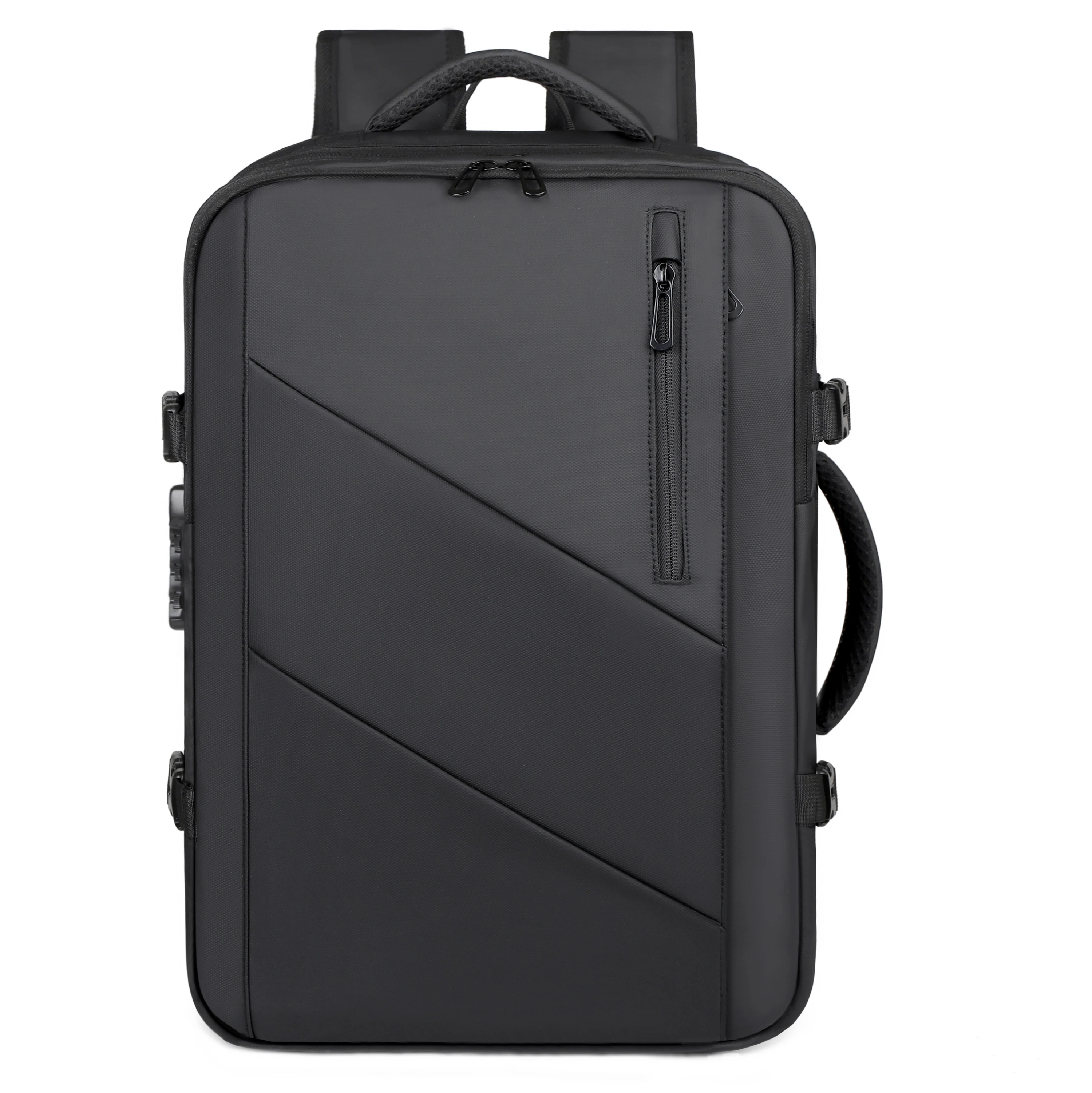 New Fashion Solid Color Leisure Backpack Large Capacity Easy Storage Multi-function Computer Bag Portable Travel Bag