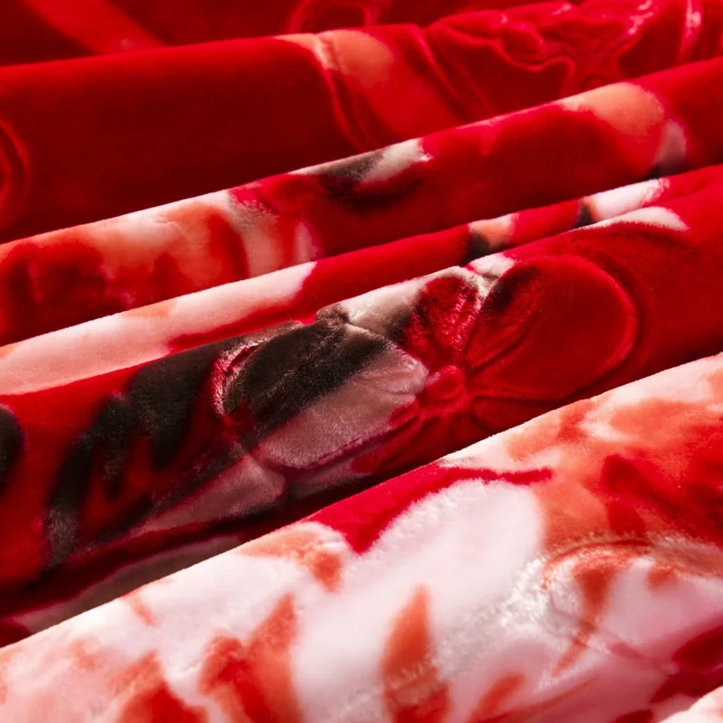 Лидер продаж на Amazon, Фланелевое Флисовое одеяло из 100% полиэстера, зимнее одеяло с цветочным принтом