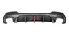 Double sided dual output with light Carbon Look