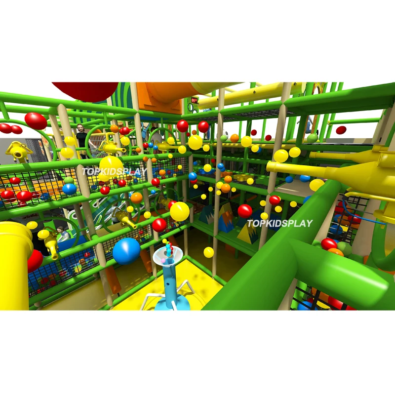 Topkidsplay Amusement Park Equipment Kids Indoor Playground For Sale Custom Indoor Slide Indoor