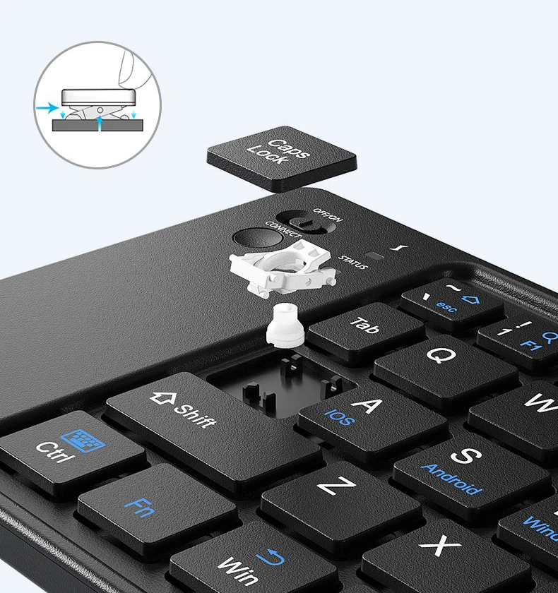 Keyboard logo Foldable Keyboard Teclado bluetooth Para Celular Plegable Ligero bluetooth Keyboard for Light Folding Cell Phone