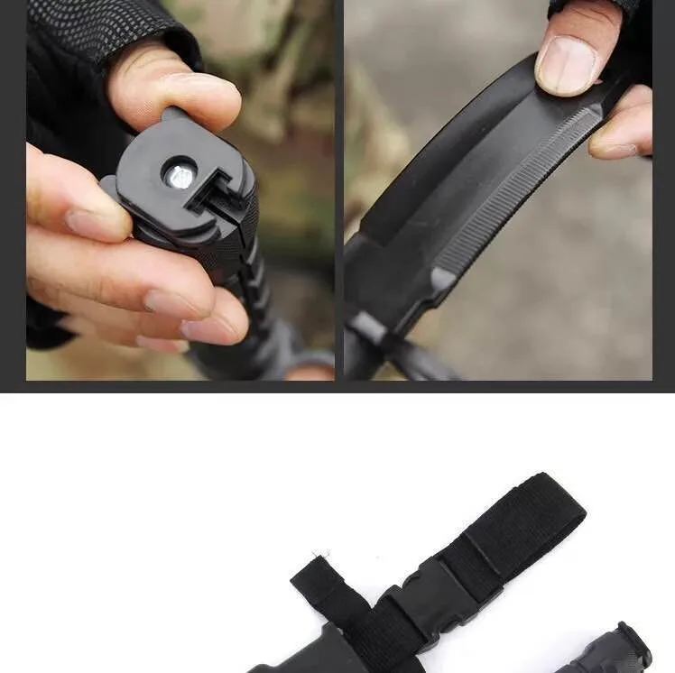 Hot Tactical Rubber Tapping M9 Multifunctional Combat Outdoor Tactical Knife Plastic Toy Knife