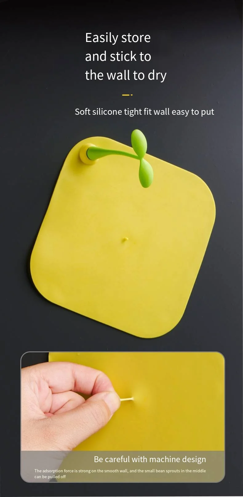 Drain cover household small bean sprout drain silicone sewer deodorant cover toilet bug cover bean seedling drain mat factory