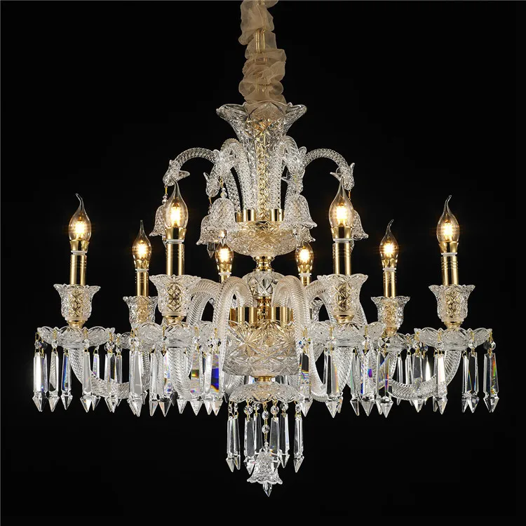 MEEROSEE Baroque Crystal Light Traditional Chandelier Lighting European Chandelier Light MD87122
