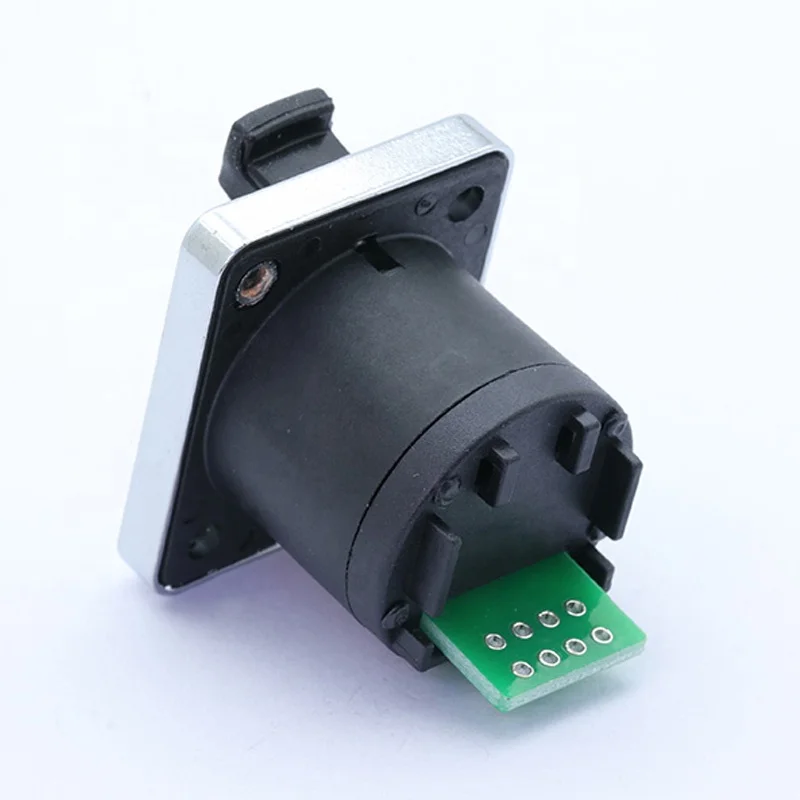 PCB RJ45 Module Connector Waterproof RJ45 Female Socket Connector Panel Mount Ethernet PCB Network Connector