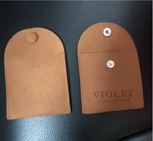 Small Luxury 7.0*7.0 cm Microfiber Suede Velvet Pink Custom Logo Jewelry Packaging Pouch
