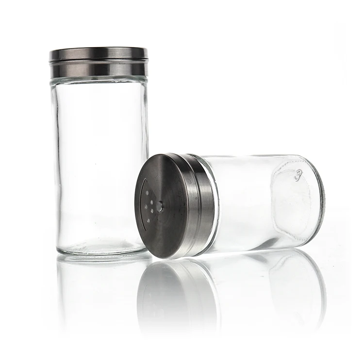 Empty Round Kitchen 3oz 4oz 120ml Glass Spice Storage Container Seasoning Bottle Pepper Glass 1751