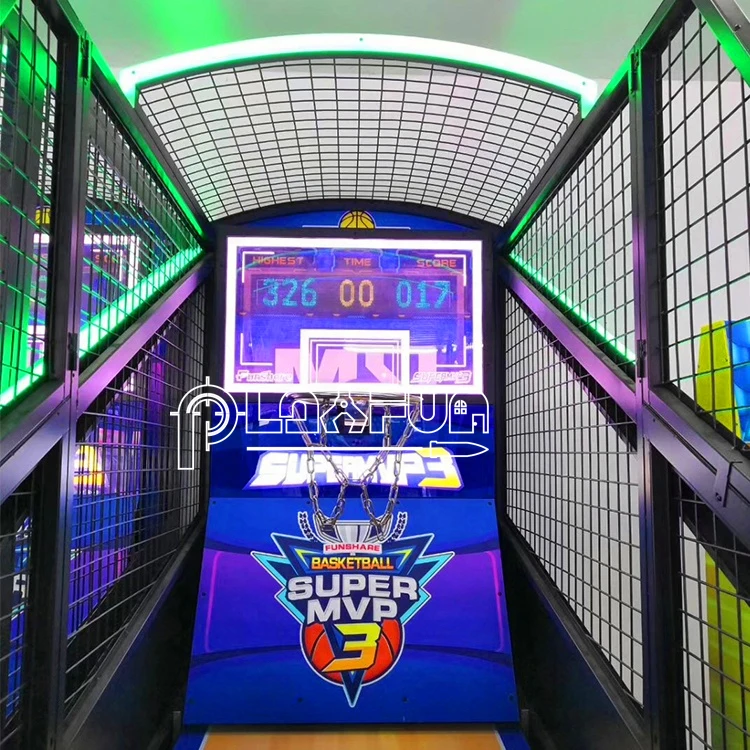 PlayFun Electronic Commercial Coin Operated Arcade Shooting Sport Game Mvp Basketball Machine