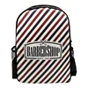 Barber pole Design Mochila negra