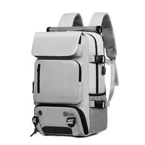 OMASKA Wholesale USB Backpack 17 Inch Waterproof Backpack With Shoe Compartment Men Travel Laptop Backpack