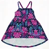 Tropical Leaf Spaghetti Strap Dress