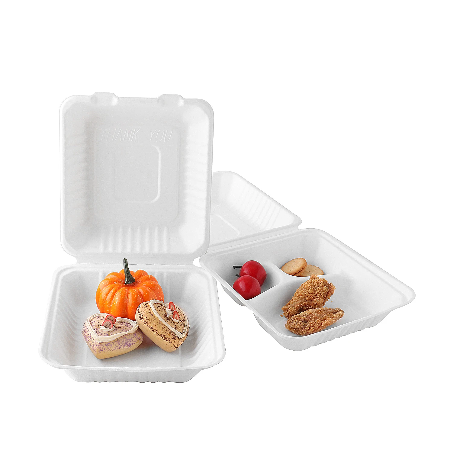 Оптовая продажа, биоразлагаемая пищевая упаковка, контейнер для еды из сахарного тростника, контейнер для еды из жома, в Китае