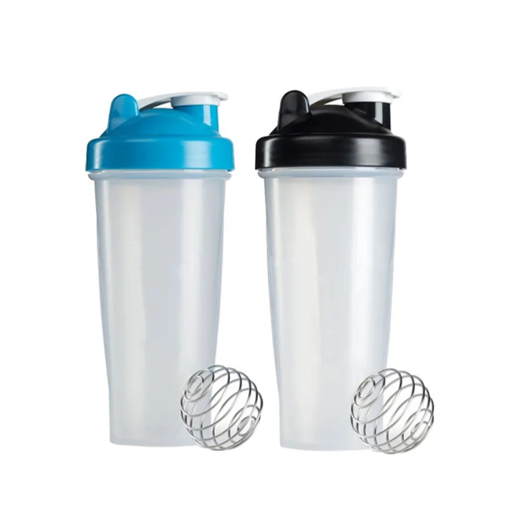 600ML Sport Protein Shaker Bottles Mixing Ball Shaker Cup BPA Free