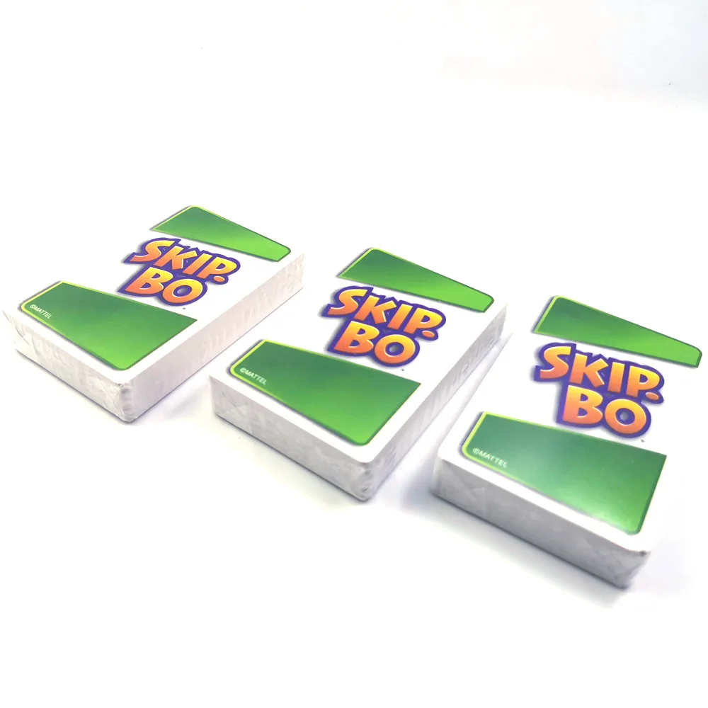 Hot Sale Classics 162pcs Skip Bo Unos Cards Cartoon Cards Real Family