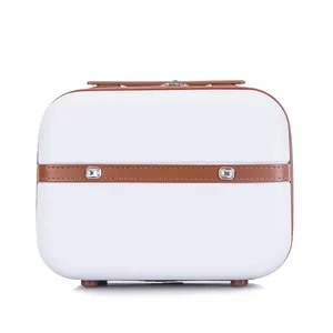 Wholesale Organizer Bag Custom Logo Luxury Travel Abs Makeup Bag Hard Shell Mini Cosmetic Case With Soft Handle