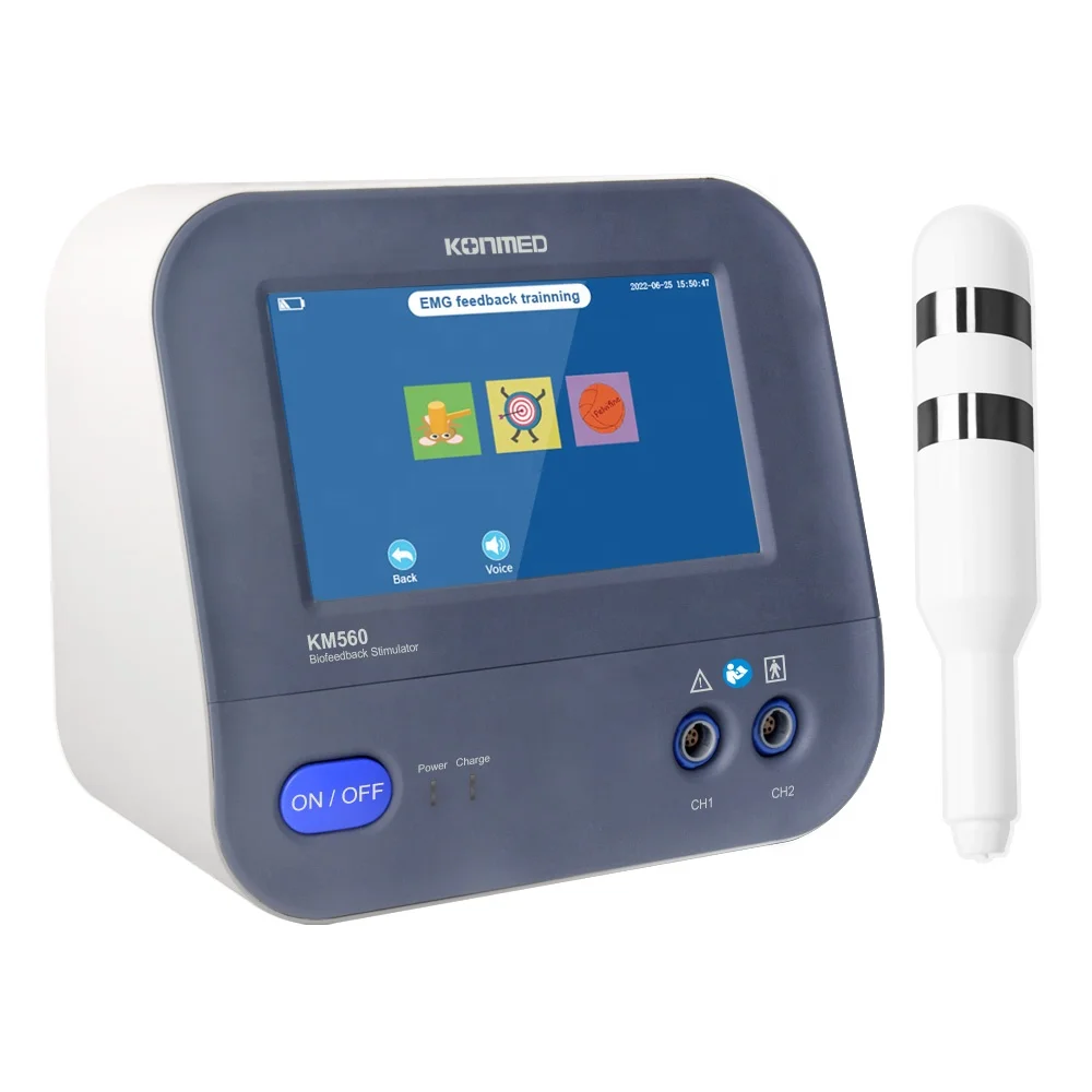 Biofeedback Muscle Stimulation Device Physiotherapy Rehabilitation EMG Machine 2 Channels Equipment Hospital Kegel Exerciser