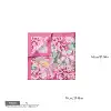 sciarpa bandana con motivo floreale rosa-GRJ3209S
