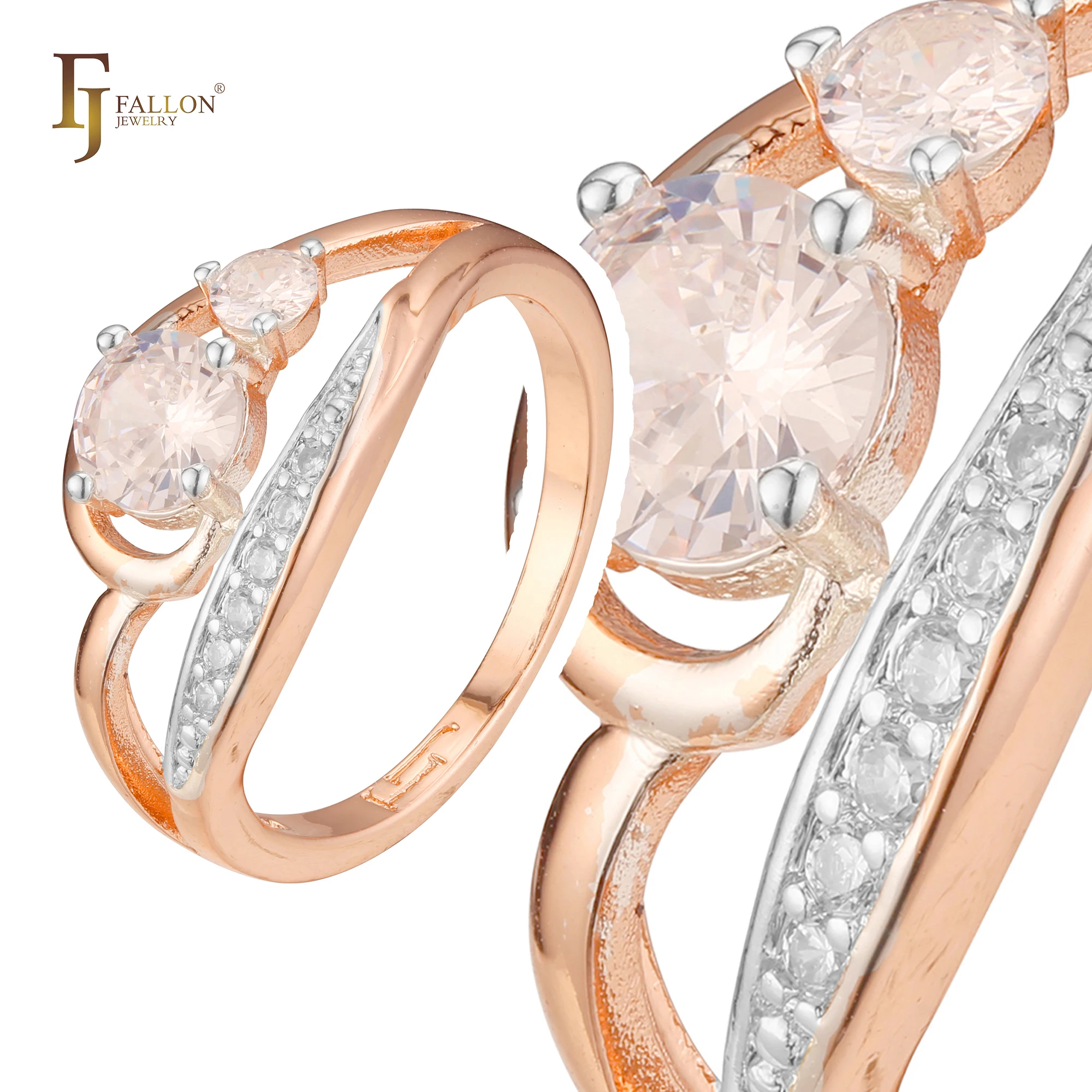 FJ SS 925 French Rose Satin Ring Size high quality 6