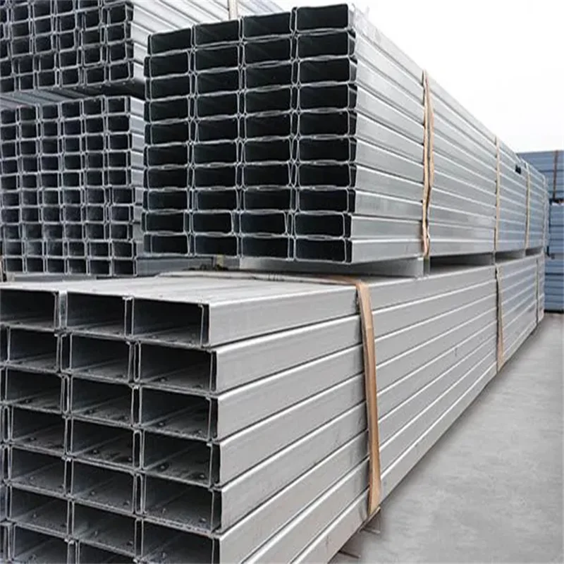 Structural Light Steel Galvanized C Profile Section U Channel Steel Hot Dipped Galvanized C Z Purlin